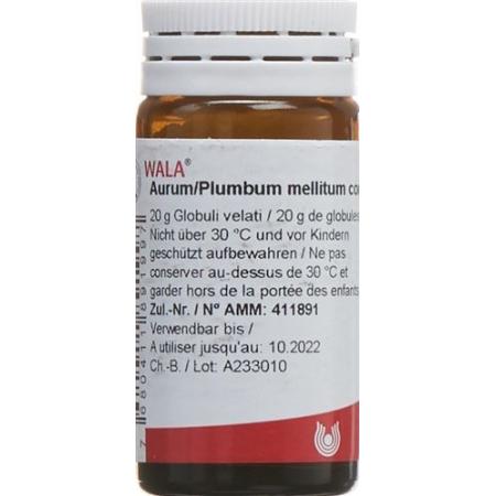 Wala Aurum/Plumbum mellitum comp. Glob bottle 20 g - PrimeCare Global