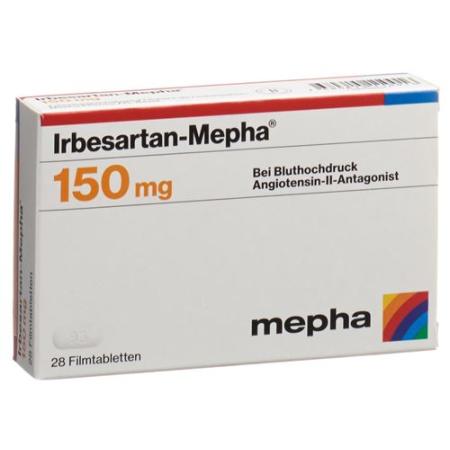 Irbesartan-Mepha Filmtabl 150 mg 98 pcs - PrimeCare Global
