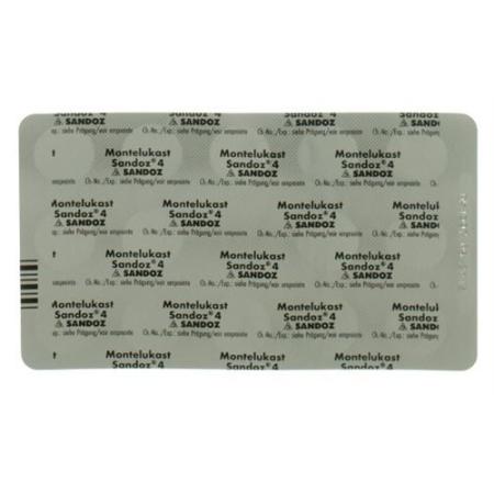 Montelukast Sandoz Kautabl 4 mg 28 pcs - PrimeCare Global
