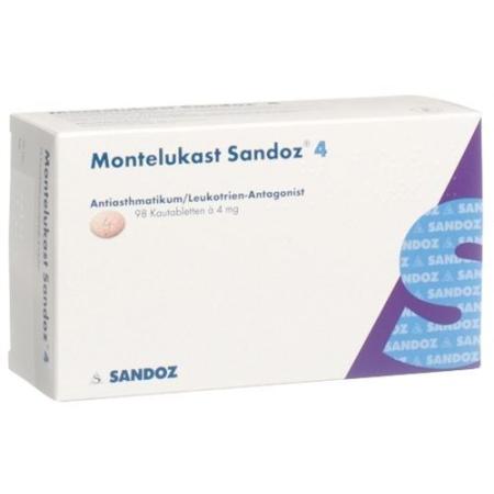 Montelukast Sandoz Kautabl 4 mg 98 pcs - PrimeCare Global