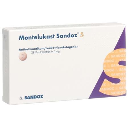 Montelukast Sandoz Kautabl 5 mg 28 pcs - PrimeCare Global