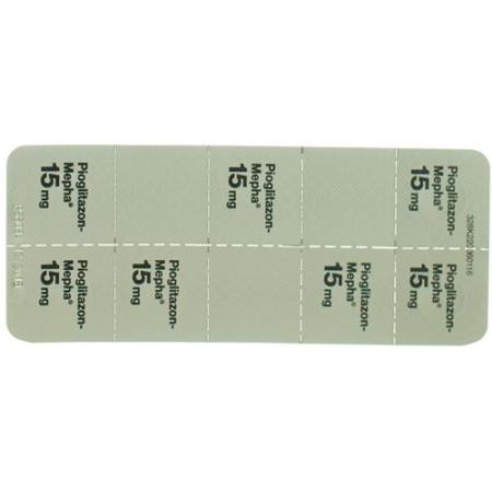 Pioglitazon Mepha 15 mg 98 tablets - PrimeCare Global
