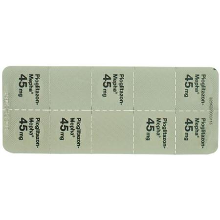 Pioglitazon Mepha 45 mg 98 tablets - PrimeCare Global