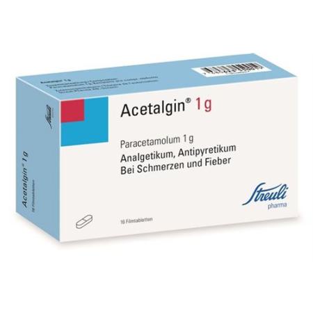 Acetalgin film tablets 1 g 16 pcs - PrimeCare Global