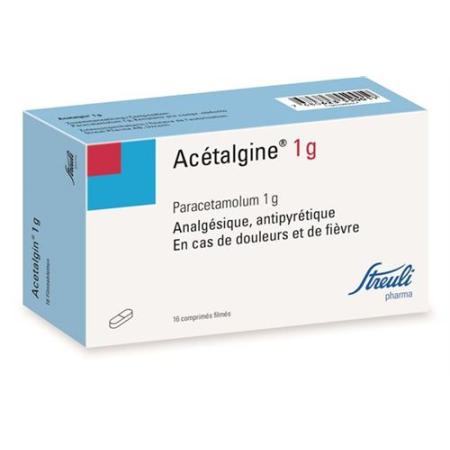 Acetalgin film tablets 1 g 16 pcs - PrimeCare Global