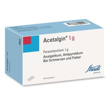 Acetalgin film tablet 1 g 40 pcs - PrimeCare Global