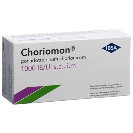 Choriomon dry sub 1000 IU with solvent 1 ml (prefilled syringe) Du - PrimeCare Global