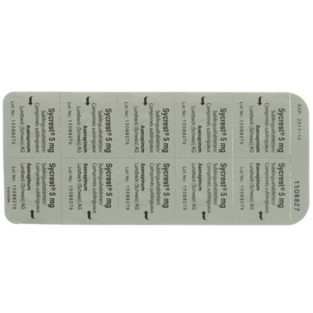 Sycrest Subling Tabl 5 mg 60 pcs - PrimeCare Global