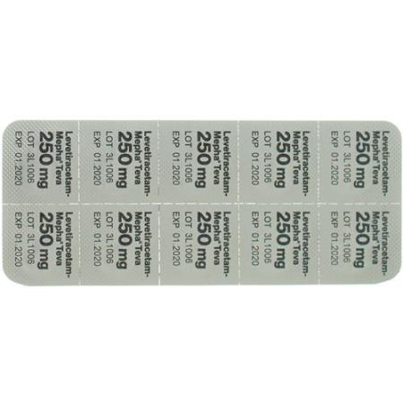 Levetiracetam-Mepha Teva Lactab 250 mg 30 pcs - PrimeCare Global