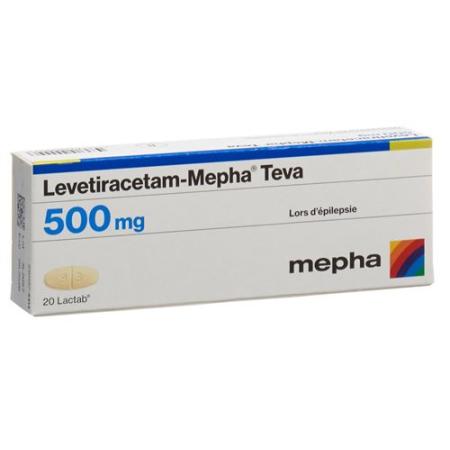 Levetiracetam-Mepha Teva Lactab 500 mg 20 pcs - PrimeCare Global