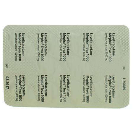 Levetiracetam-Mepha Lactab 1000 mg 200 pcs - PrimeCare Global