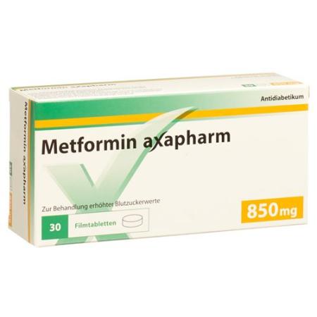 Metformin Axapharm Filmtabl 850 mg 30 pcs - PrimeCare Global