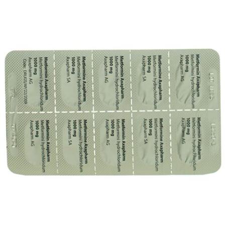 Metformin Axapharm Filmtabl 1000 mg 60 pcs - PrimeCare Global