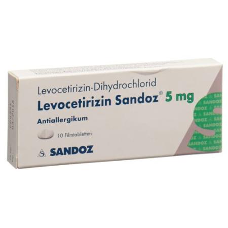 Levocetirizine Sandoz film tablets 5 mg 10 pcs - PrimeCare Global