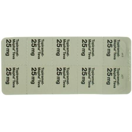 Topiramat Mepha Teva Lactabs 25mg 60 Stück - PrimeCare Global