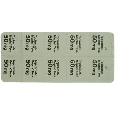 Topiramat Mepha Teva Lactabs 50mg 60 Stück - PrimeCare Global