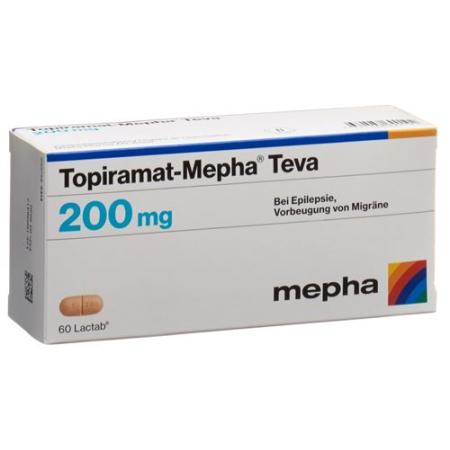 Topiramat Mepha Teva Lactabs 200mg 60 Stück - PrimeCare Global
