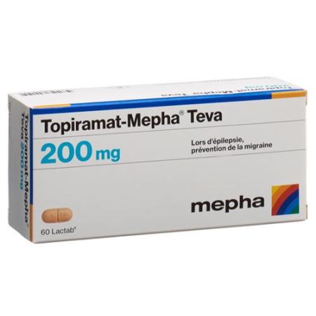 Topiramat Mepha Teva Lactabs 200mg 60 Stück - PrimeCare Global