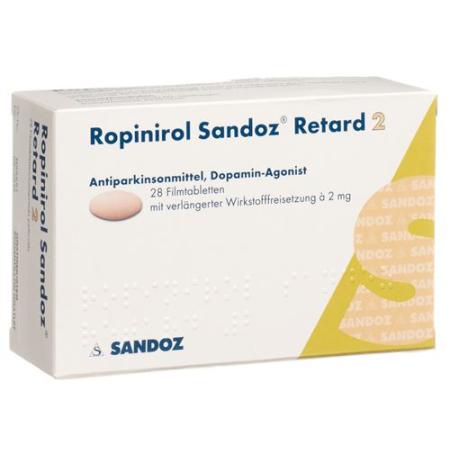 Ropinirole Sandoz Retard Ret Tabl 2 mg 28 pcs - PrimeCare Global