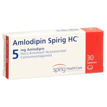 Amlodipine Spirig HC Tabl 5 mg 30 pcs - PrimeCare Global