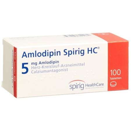 Amlodipine Spirig HC Tabl 5 mg 100 pcs - PrimeCare Global
