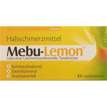 Mebu-lemon lozenges 24 pcs - PrimeCare Global