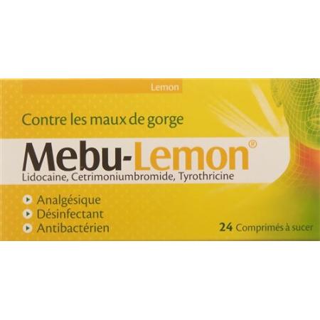 Mebu-lemon lozenges 24 pcs - PrimeCare Global