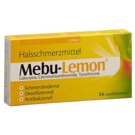Mebu-lemon lozenges 24 pcs - PrimeCare Global
