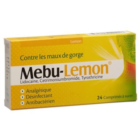 Mebu-lemon lozenges 24 pcs - PrimeCare Global