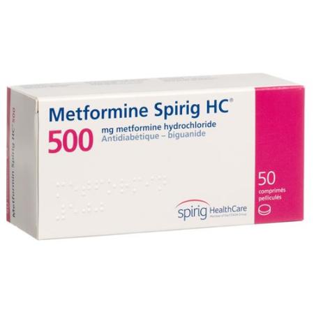 Metformin Spirig HC Filmtabl 500 mg 50 pcs - PrimeCare Global