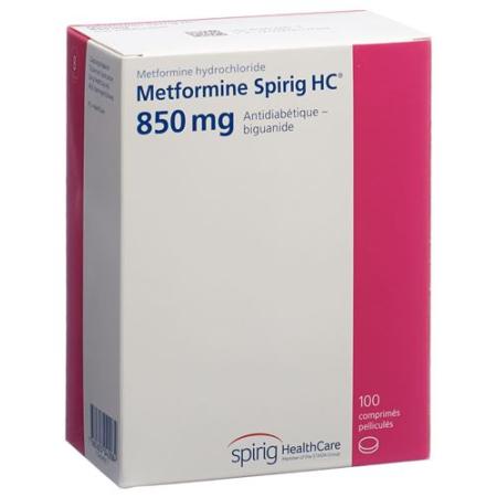 Metformin Spirig HC Filmtabl 850 mg 100 pcs - PrimeCare Global