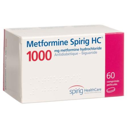 Metformin Spirig HC Filmtabl 1000 mg 120 pcs - PrimeCare Global