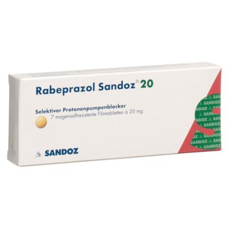 Rabeprazol Sandoz Filmtabl 20 mg 7 pcs - PrimeCare Global