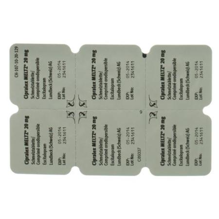 Cipralex Meltz 20 mg 60 Schmelz tablets - PrimeCare Global