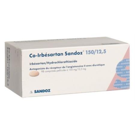 Co-Irbesartan Sandoz film tablets 150/12.5 mg 98 pcs - PrimeCare Global