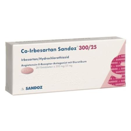 Co-irbesartan Sandoz Filmtabl 300/25 mg 28 pcs - PrimeCare Global