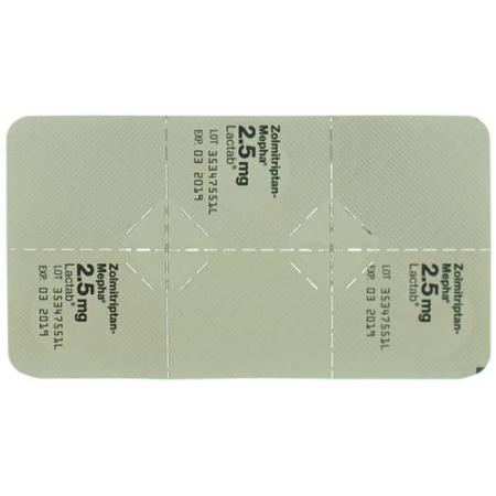 Zolmitriptan-Mepha Lactab 2.5 mg 12 pcs - PrimeCare Global
