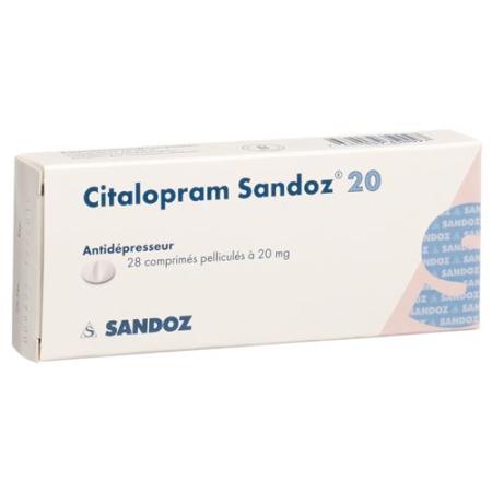 Citalopram Sandoz Filmtabl 20 mg 28 pcs - PrimeCare Global