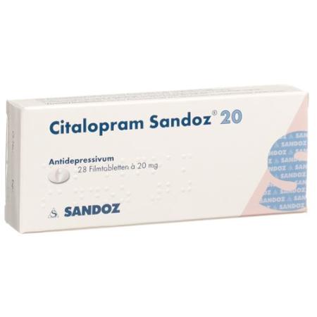 Citalopram Sandoz Filmtabl 20 mg 28 pcs - PrimeCare Global