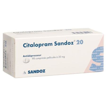 Citalopram Sandoz film tablets 20 mg 98 pcs - PrimeCare Global