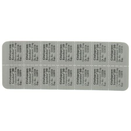 Citalopram Sandoz film tablets 20 mg 98 pcs - PrimeCare Global