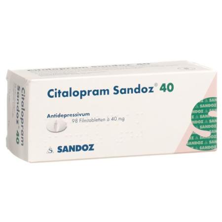 Citalopram Sandoz film tablets 40 mg 98 pcs - PrimeCare Global