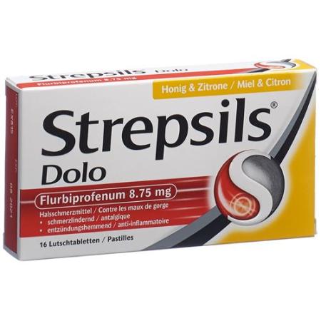 Strepsils Dolo lozenges 16 pcs - PrimeCare Global