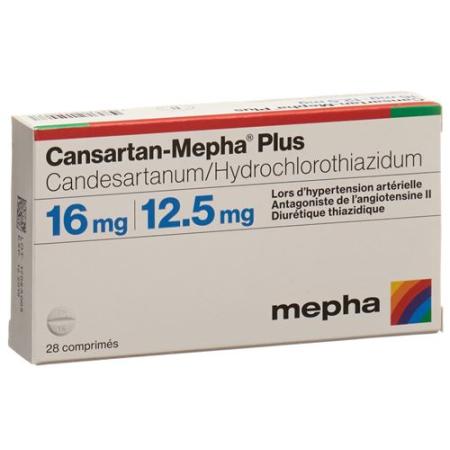 Cansartan-Mepha plus Tabl 16/12.5 98 pcs - PrimeCare Global