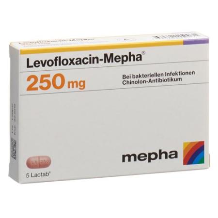 Levofloxacin-Mepha Lactab 250 mg 5 pcs - PrimeCare Global