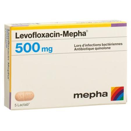 Levofloxacin-Mepha Lactab 500 mg 7 pcs - PrimeCare Global