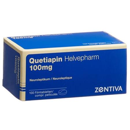 Quetiapine Helvepharm Filmtabl 100 mg 100 pcs - PrimeCare Global