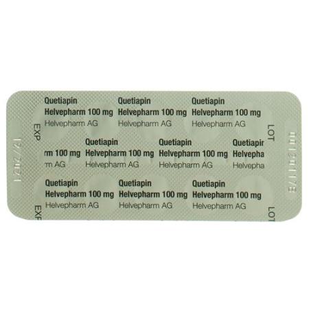 Quetiapine Helvepharm Filmtabl 100 mg 100 pcs - PrimeCare Global