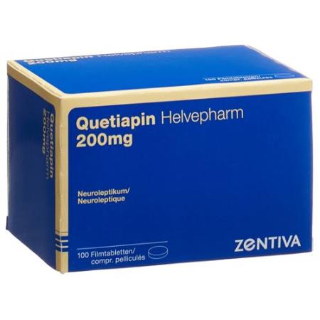 Quetiapin Helvepharm Filmtabl 200 mg 100 pcs - PrimeCare Global