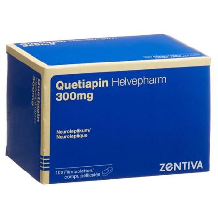 Quetiapin Helvepharm 300 mg 100 filmtablets - PrimeCare Global